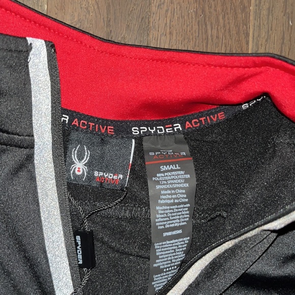 Spyder Active Mens Quarter Zip Pullover Workout Training Sweater *Defected Zip - Picture 6 of 11